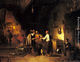 Adrien Ferdinand De Braekeleer Canvas Paintings - The Armor Shop